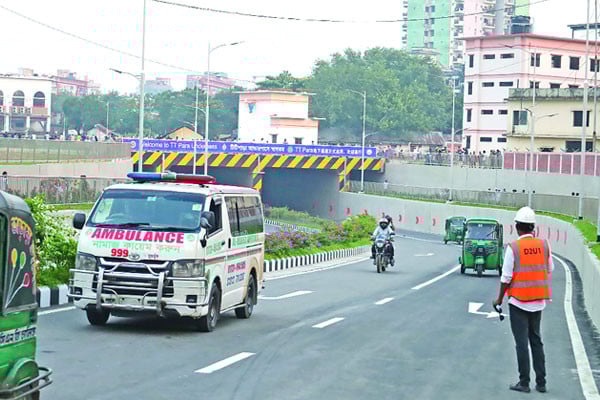 অবশেষে চালু টিটিপাড়া ছয় লেন আন্ডারপাস