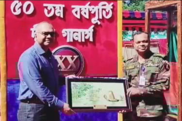 ২০ ফিল্ড রেজিমেন্ট আর্টিলারির প্রতিষ্ঠাবার্ষিকীতে বর্ণাঢ্য আয়োজন