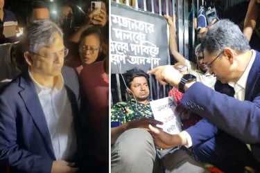 সালাহউদ্দিন আহমদের কথায় অনশন ভাঙলেন আমজনতার তারেক