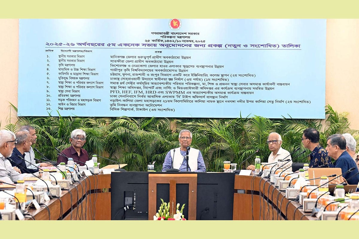 একনেকে ৭ হাজার ১৫০ কোটি টাকার ১২ প্রকল্প অনুমোদন