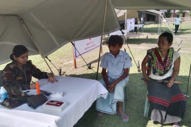 পাহাড়ে বিনা মূল্যে চিকিৎসাসেবা দিল সেনাবাহিনী
