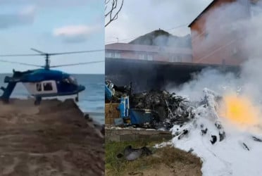 রাশিয়ার প্রতিরক্ষা হেলিকপ্টার বিধ্বস্ত, নিহত ৪