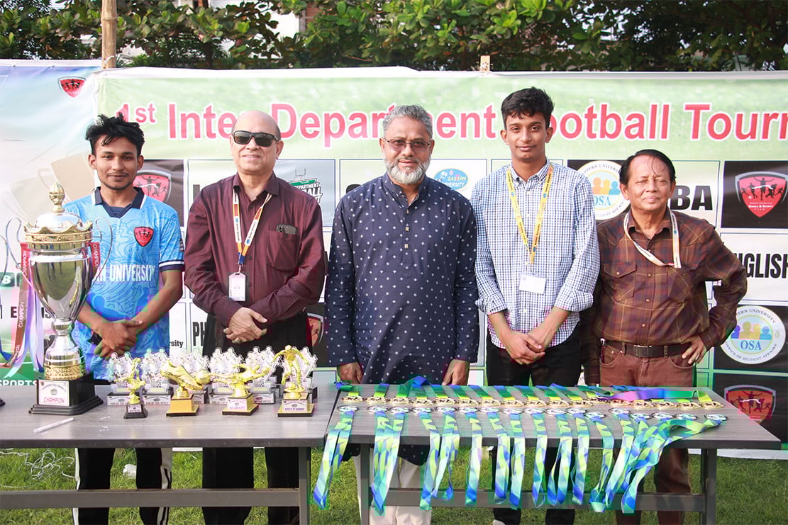 ইস্টার্ন ইউনিভার্সিটির আন্তঃবিভাগ ফুটবল টুর্নামেন্টে বিজয়ী ব্যবসায় প্রশাসন বিভাগ