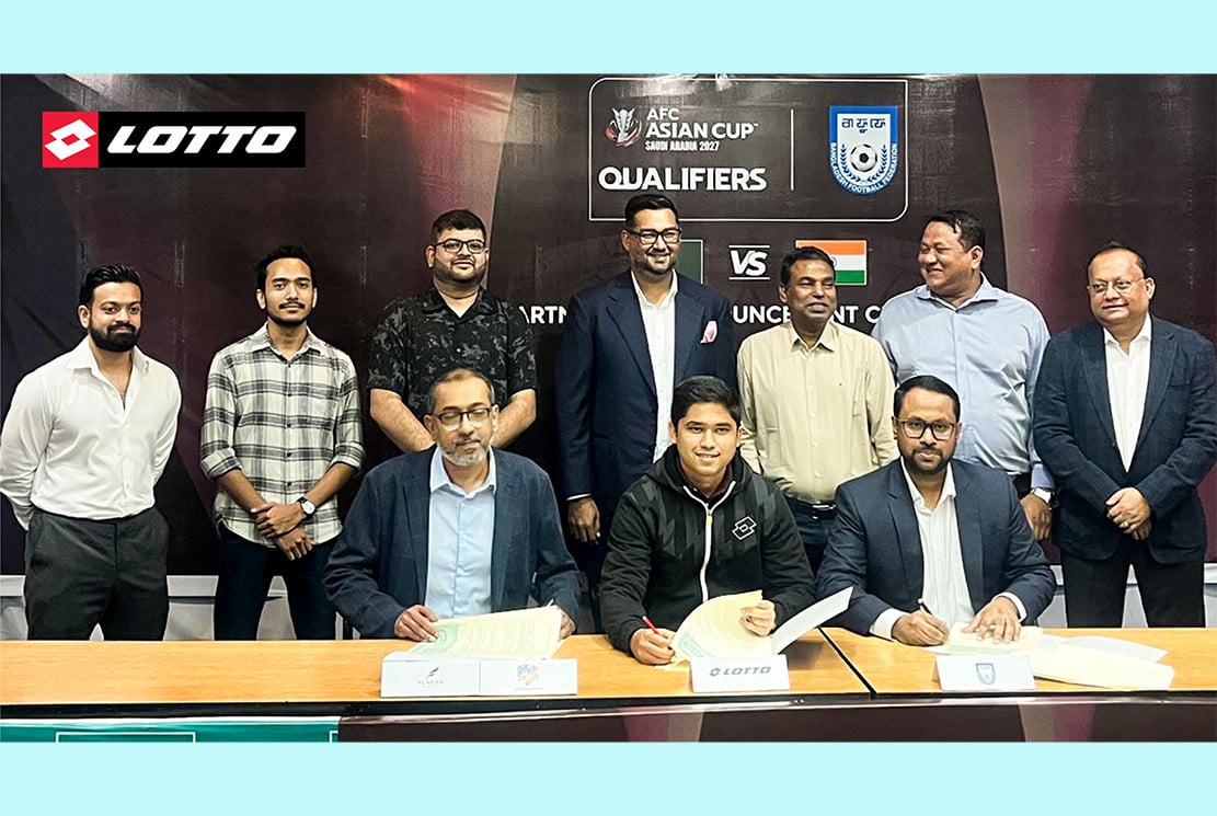 বাংলাদেশ-ভারত ফুটবল ম্যাচে অফিসিয়াল ফুটওয়্যার পার্টনার ‘লোটো বাংলাদেশ’