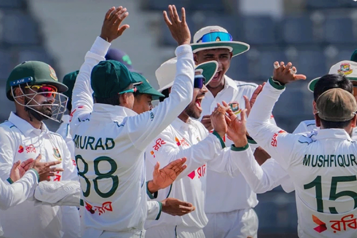 সিলেট টেস্টের প্রথম দিনে বাংলাদেশের সংগ্রহ ৮ উইকেট