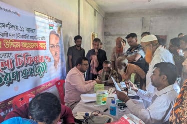 ভালুকায় বিএনপি প্রার্থীর উদ্যোগে ফ্রি মেডিক্যাল ক্যাম্প