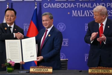 কম্বোডিয়ার সঙ্গে ট্রাম্পের মধ্যস্থতায় হওয়া শান্তি চুক্তি স্থগিত করলো থাইল্যান্ড