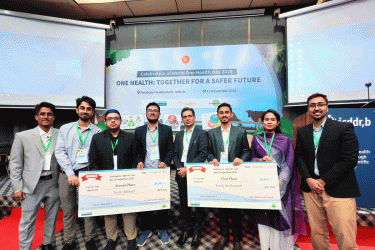 ওয়ান হেলথের পোস্টার প্রেজেন্টেশনে চ্যাম্পিয়ন শেকৃবি