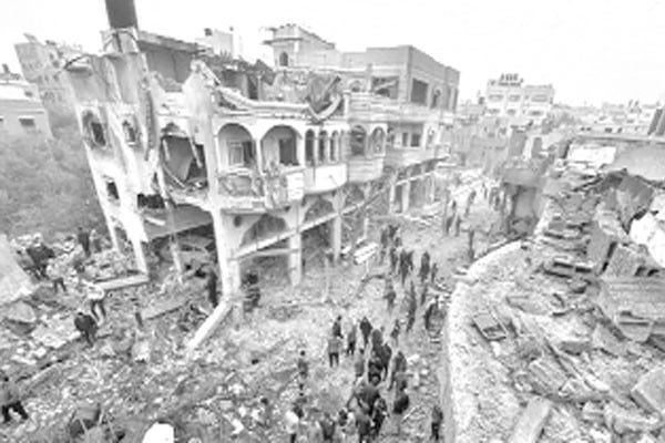 যুদ্ধবিরতির পর গাজায় দেড় হাজারের বেশি ভবন ধ্বংস