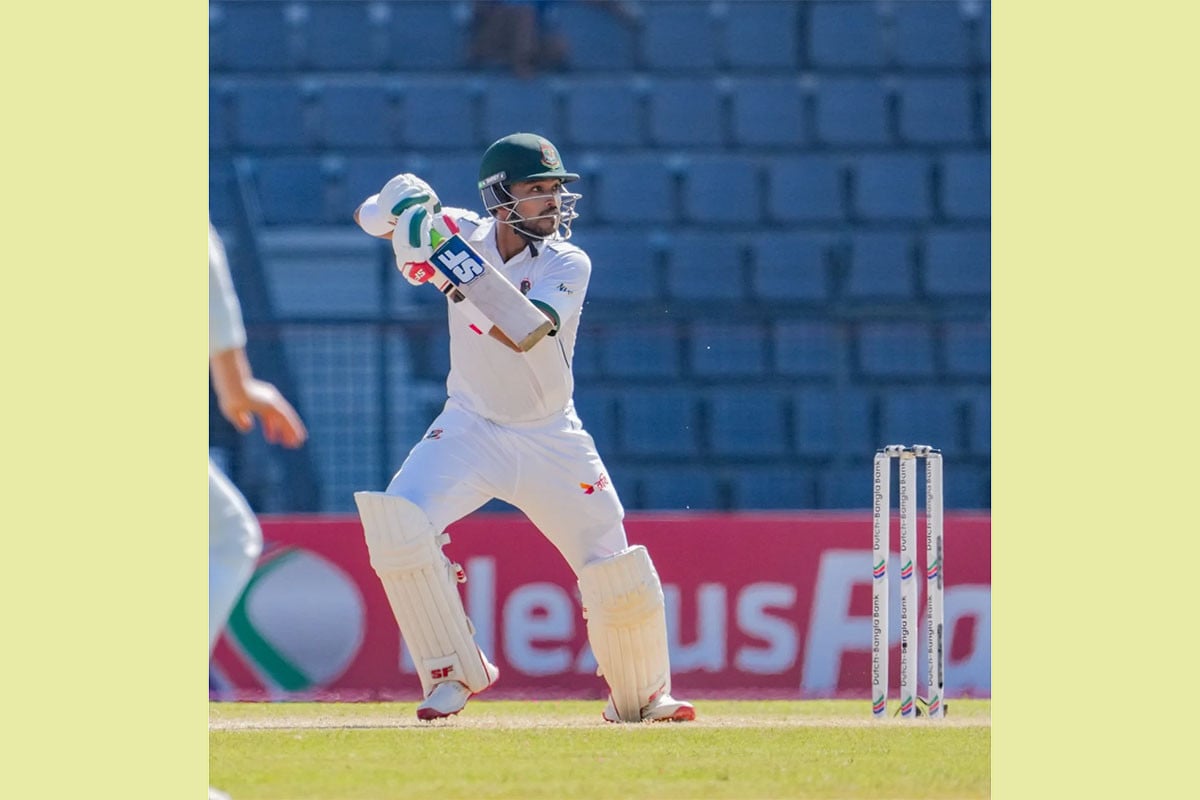 শান্তর সেঞ্চুরি, ৩০১ রানের লিড নিয়ে টাইগারদের ইনিংস ঘোষণা