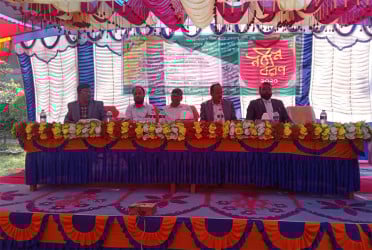 চাপাইনবাবগঞ্জে নবীনবরণ অনুষ্ঠান অনুষ্ঠিত