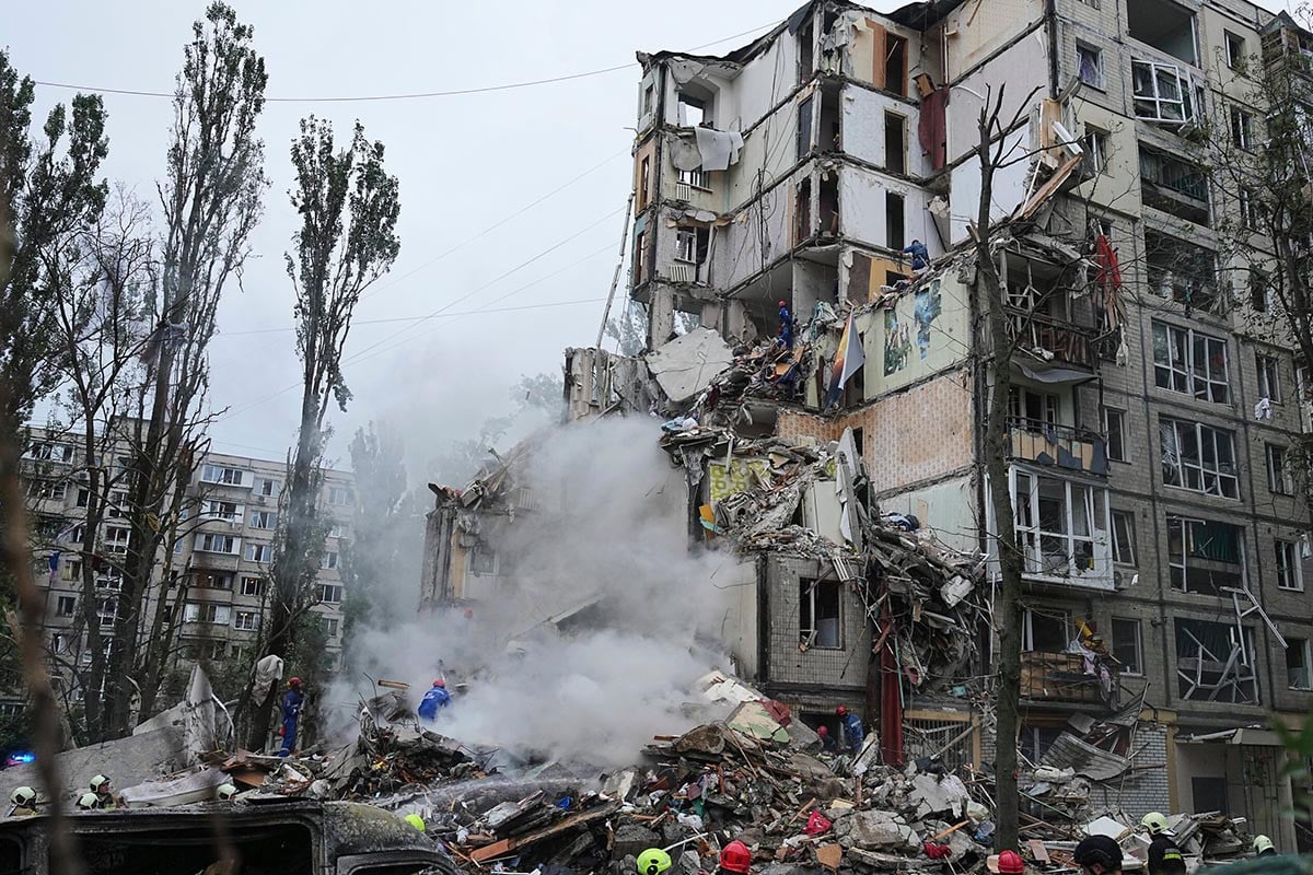 কিয়েভের ওপর রুশ হামলায় হতাহত ১৬