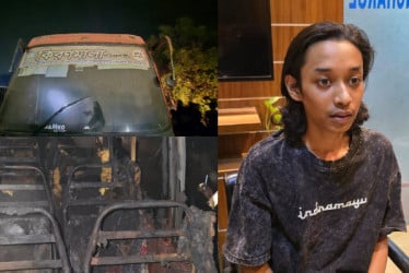 মিরপুরে বাসে আগুন দিয়ে পালানোর সময় যুবকের মৃত্যু