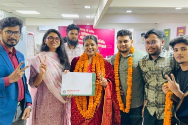 কুষ্টিয়া-১ আসনে এনসিপির মনোনয়ন নিলেন নুসরাত