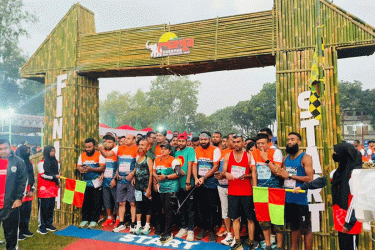 শেরপুরে সীমান্তে জমজমাট হাফ ম্যারাথন অনুষ্ঠিত