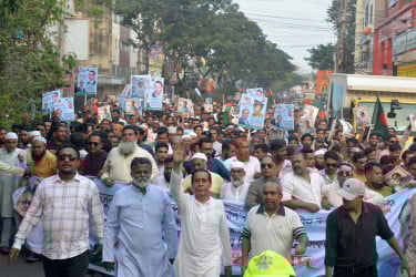 নারায়ণগঞ্জে বিএনপিকে কৃতজ্ঞতা জানিয়ে মাসুদের র‌্যালি