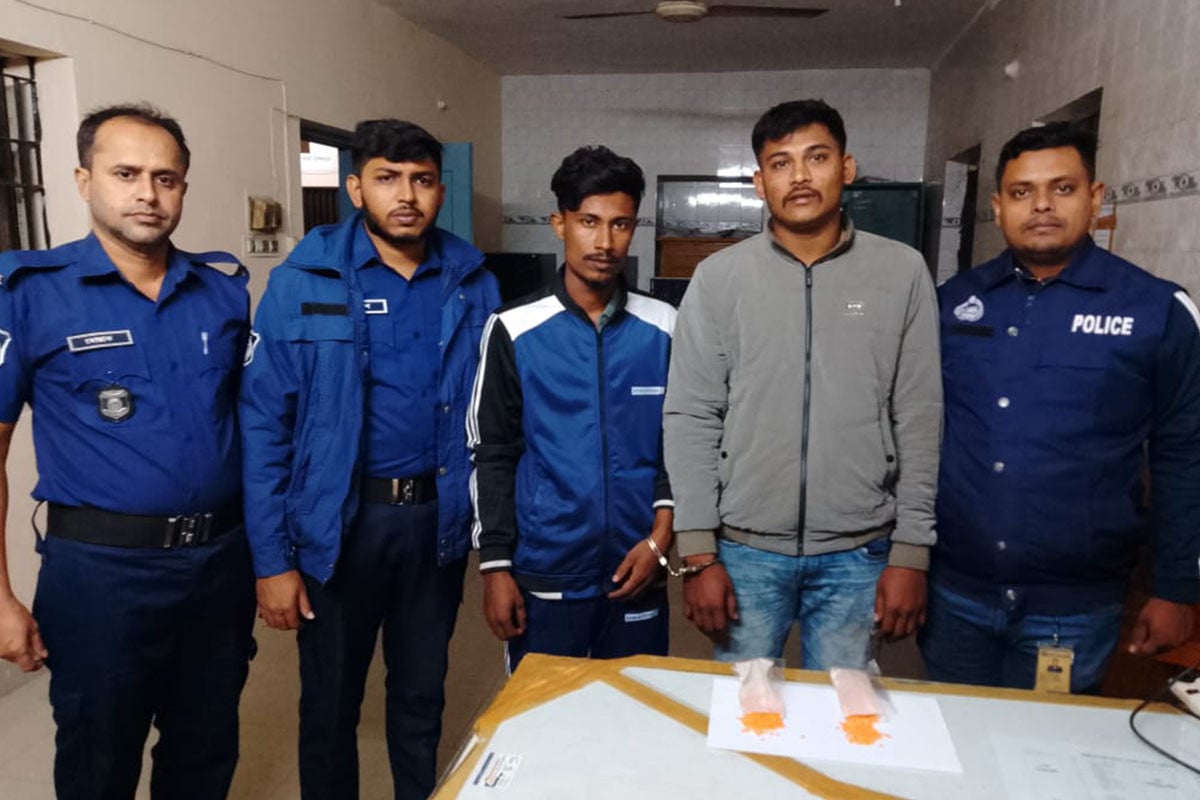ব্রাহ্মণবাড়িয়ার বাঞ্ছারামপুরে ইয়াবাসহ দুই যুবক আটক