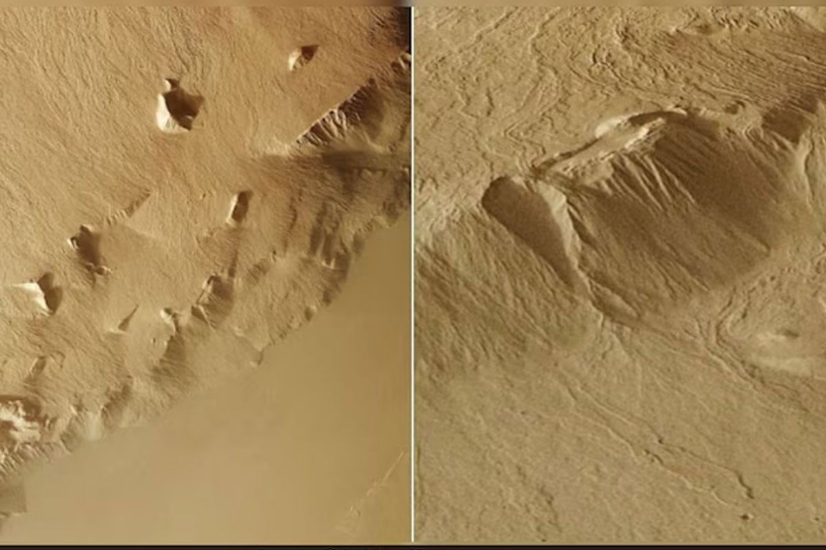 মঙ্গল গ্রহের আগ্নেয়গিরির দুর্লভ ছবি প্রকাশ