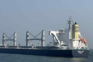 আমেরিকা থেকে গম নিয়ে মোংলা বন্দরে এমভি উইকোটাটি