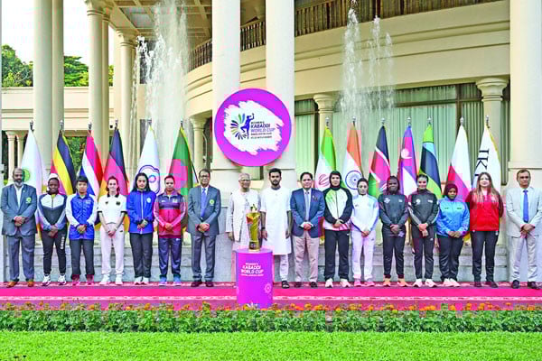 বিশ্বকাপ কাবাডির ট্রফি উন্মোচন