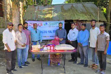 সরিষাবাড়ীতে অসুস্থ শিশুর পাশে বসুন্ধরা শুভসংঘ