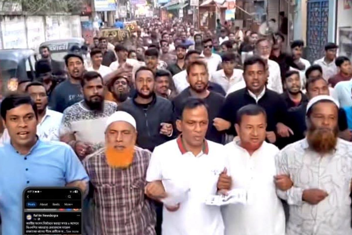 বগুড়া-৬ আসনে তারেক রহমানের পক্ষে গণসংযোগ