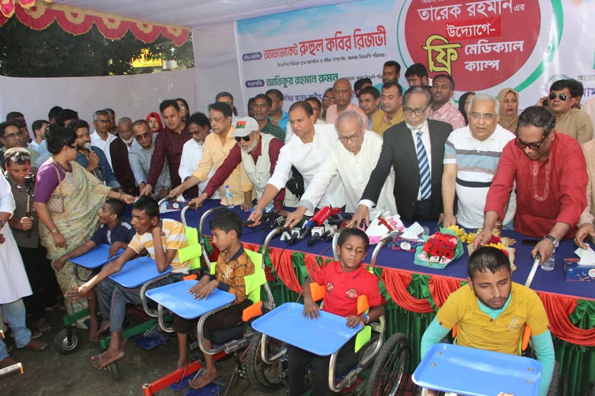 তারেক রহমানের উদ্যোগে বগুড়ায় দিনব্যাপী সেবামূলক মানবিক কর্মসূচি