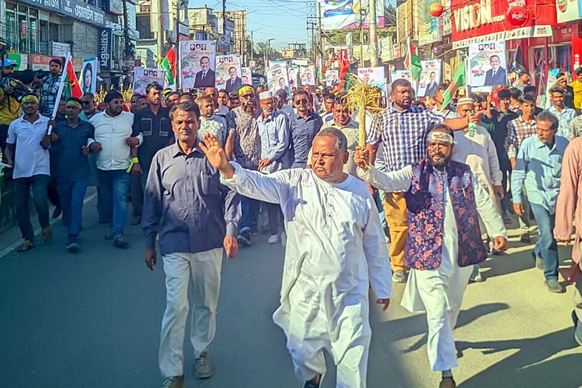 রংপুর সদর আসনে বিএনপির সামু’র নির্বাচনী প্রচারণা