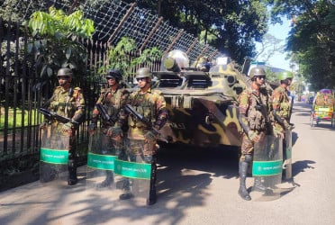 ট্রাইব্যুনাল এলাকায় আজও কঠোর নিরাপত্তা