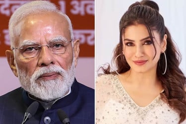 মোদির মায়ের চরিত্রে রাভিনা