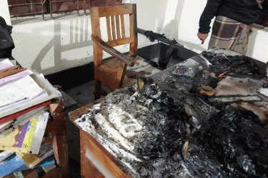 মাগুরায় গ্রামীণ ব্যাংক শাখায় অগ্নিকাণ্ড