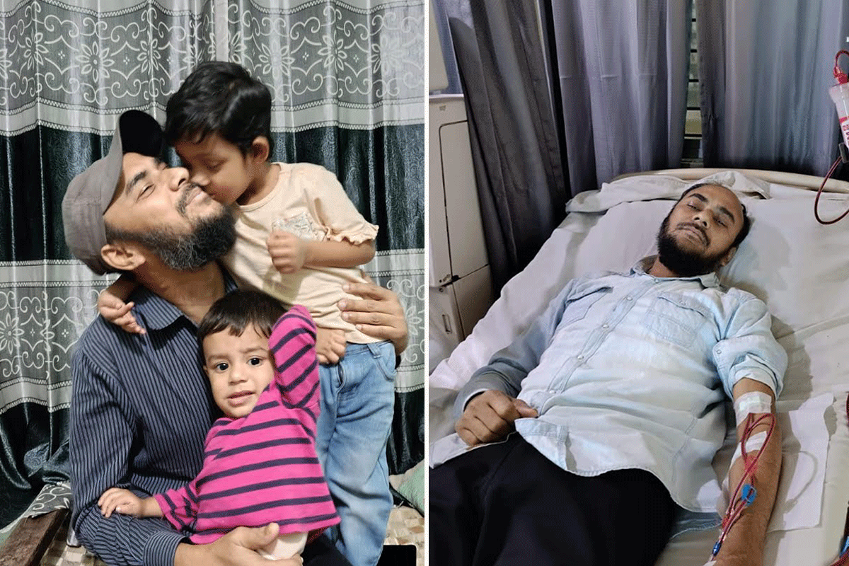 কিডনি দান ও ৫৬ বার রক্ত দেওয়া সেই মুন্না আজ মৃত্যুর মুখে