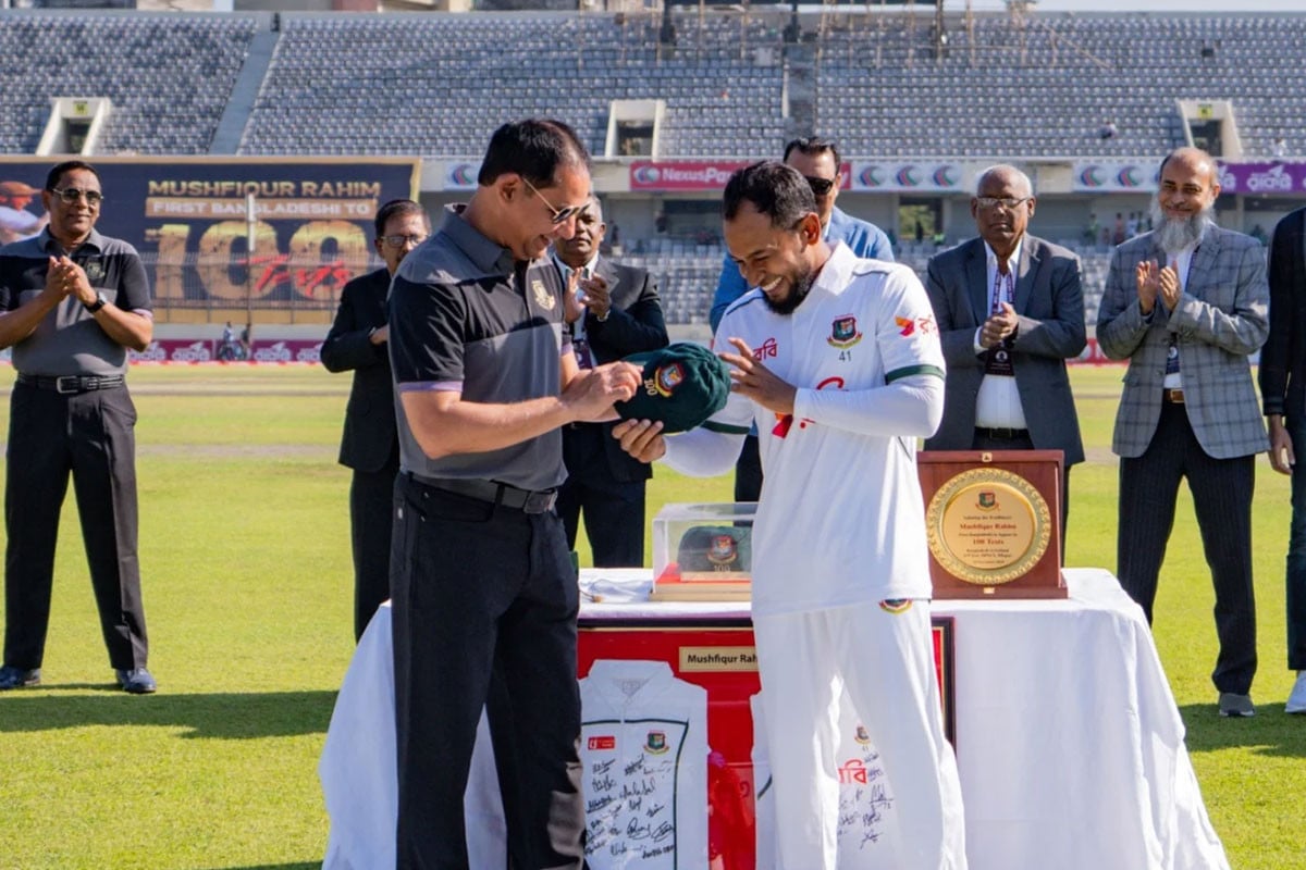 মুশফিকের ঐতিহাসিক টেস্ট ম্যাচে বিসিবির বিশেষ আয়োজন