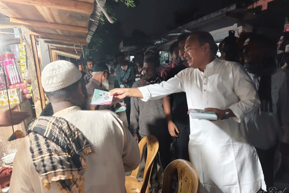 যশোর-১ আসনে বিএনপি প্রার্থীর গণসংযোগ