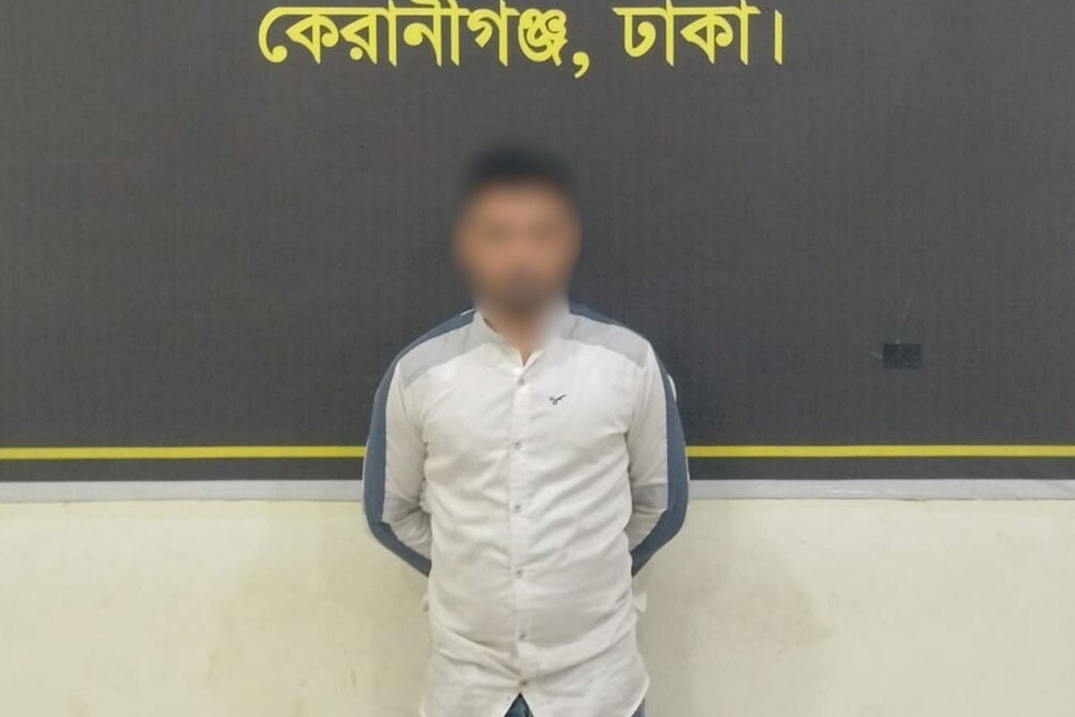 কেরানীগঞ্জে কিশোর গ্যাং লিডার আকাশ মোল্লা গ্রেফতার