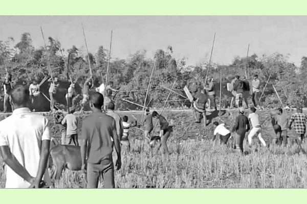 বাজারের জমি নিয়ে সংঘর্ষ, আহত ২৫