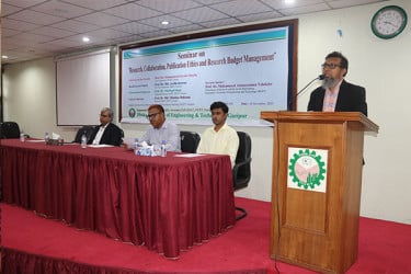 গবেষণায় উৎকর্ষতার জন্য সুষ্ঠু বাজেট ব্যবস্থাপনা অপরিহার্য: ডুয়েট উপাচার্য