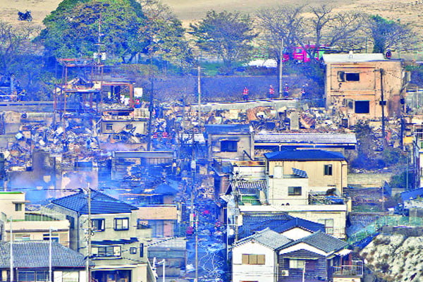 জাপানে ভয়াবহ আগুন