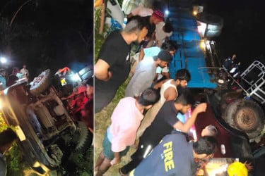 লামায় সড়ক দুর্ঘটনায় ট্রাকচালক নিহত