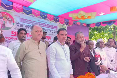 শরীয়তপুরে বিএনপি প্রার্থীর নির্বাচনী গণসংযোগ