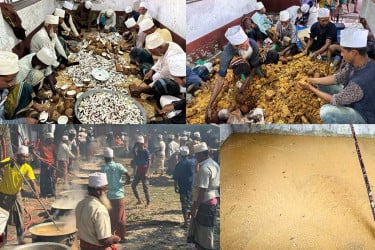 নবান্ন উপলক্ষে পীরের আস্তানায় ক্ষীরের উৎসব