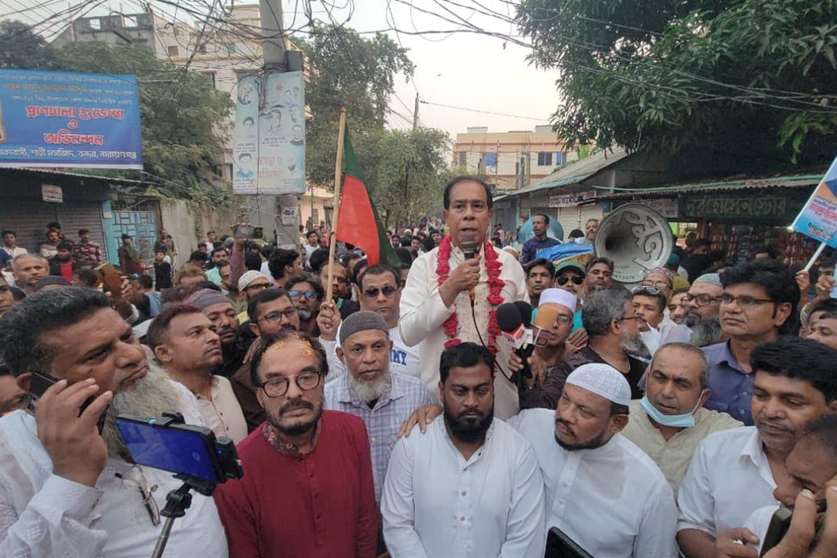 নারায়ণগঞ্জ-৫ আসনে ধানের শীষের গণসংযোগ