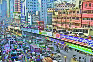 রাজধানীর সড়কে তীব্র যানজট