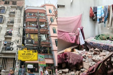 ভূমিকম্প : সিদ্ধিরগঞ্জে একাধিক ভবনে ফাটল