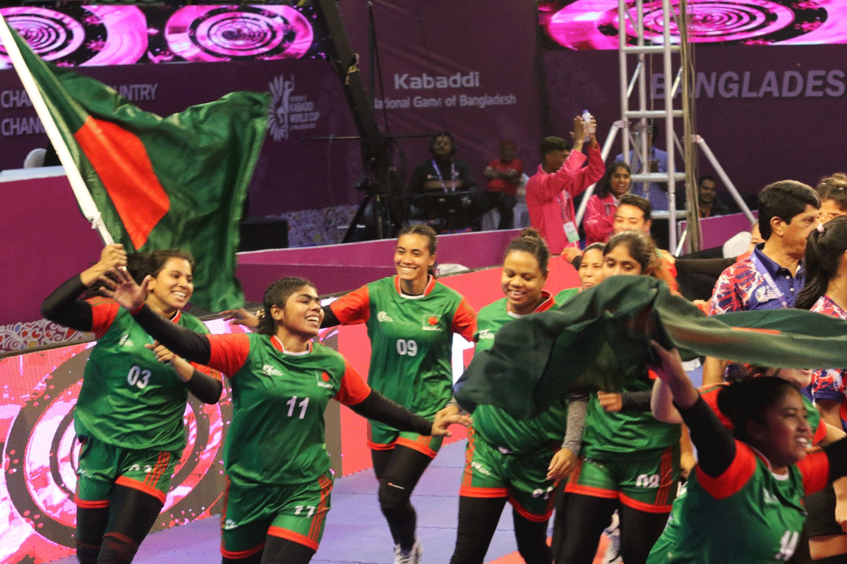 প্রথমবারের মতো কাবাডি বিশ্বকাপের সেমিফাইনালে বাংলাদেশ