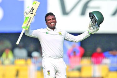 মুথুসামি-জ্যানসনের দাপটে বড় সংগ্রহ দক্ষিণ আফ্রিকা