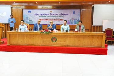 গোপালগঞ্জে চেয়ারম্যানদের নিয়ে ২ দিনব্যাপী গ্রাম আদালত বিষয়ক প্রশিক্ষণ