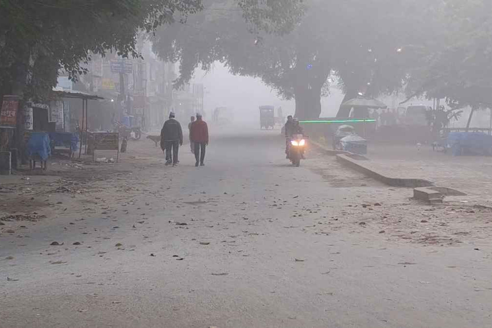 ঘন কুয়াশায় দিনে সূর্যের দেখা মিলছে না তেঁতুলিয়ায়
