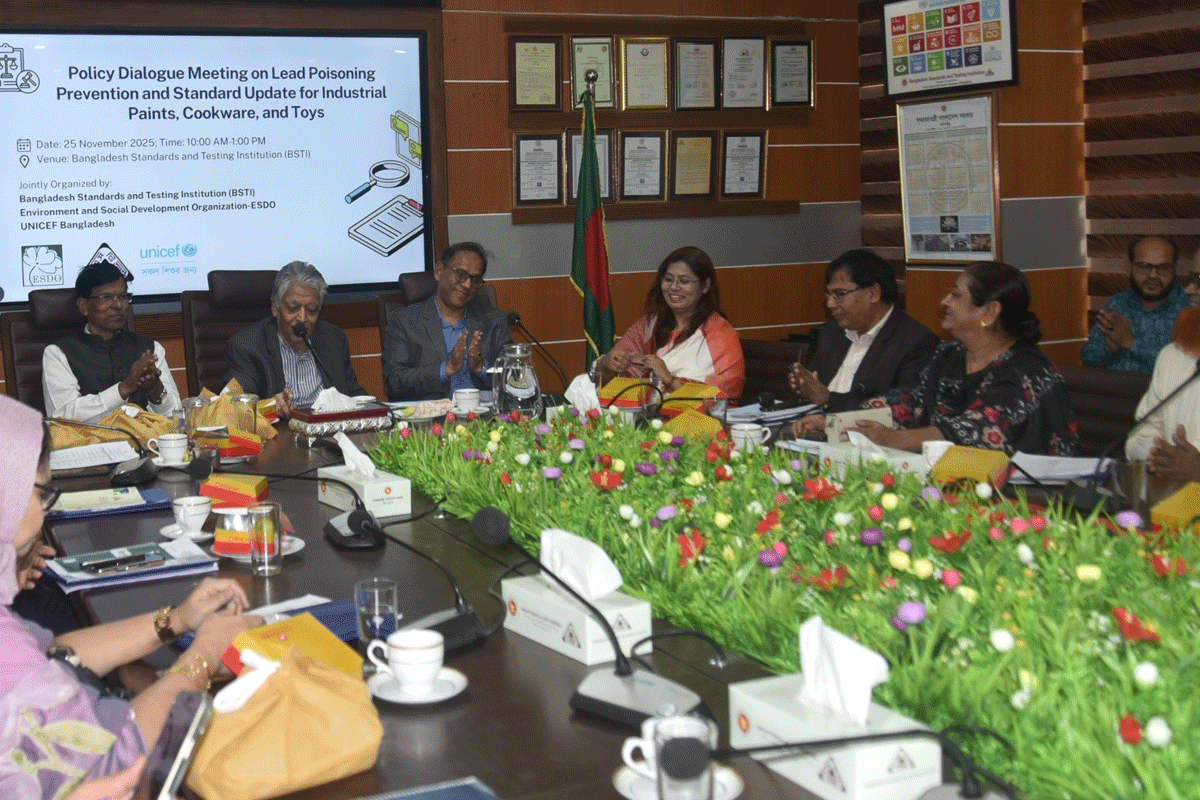 সিসার মাত্রা নিয়ন্ত্রণে শিল্পে ব্যবহৃত রঙ, খেলনা ও রান্নার বাসনপত্রের মানদণ্ড কঠোর করার আহ্বান
