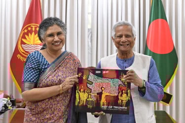 ড. ইউনূসের সঙ্গে ঢাকায় জাতিসংঘ মানবাধিকার অফিসের প্রধানের বিদায়ী সাক্ষাৎ